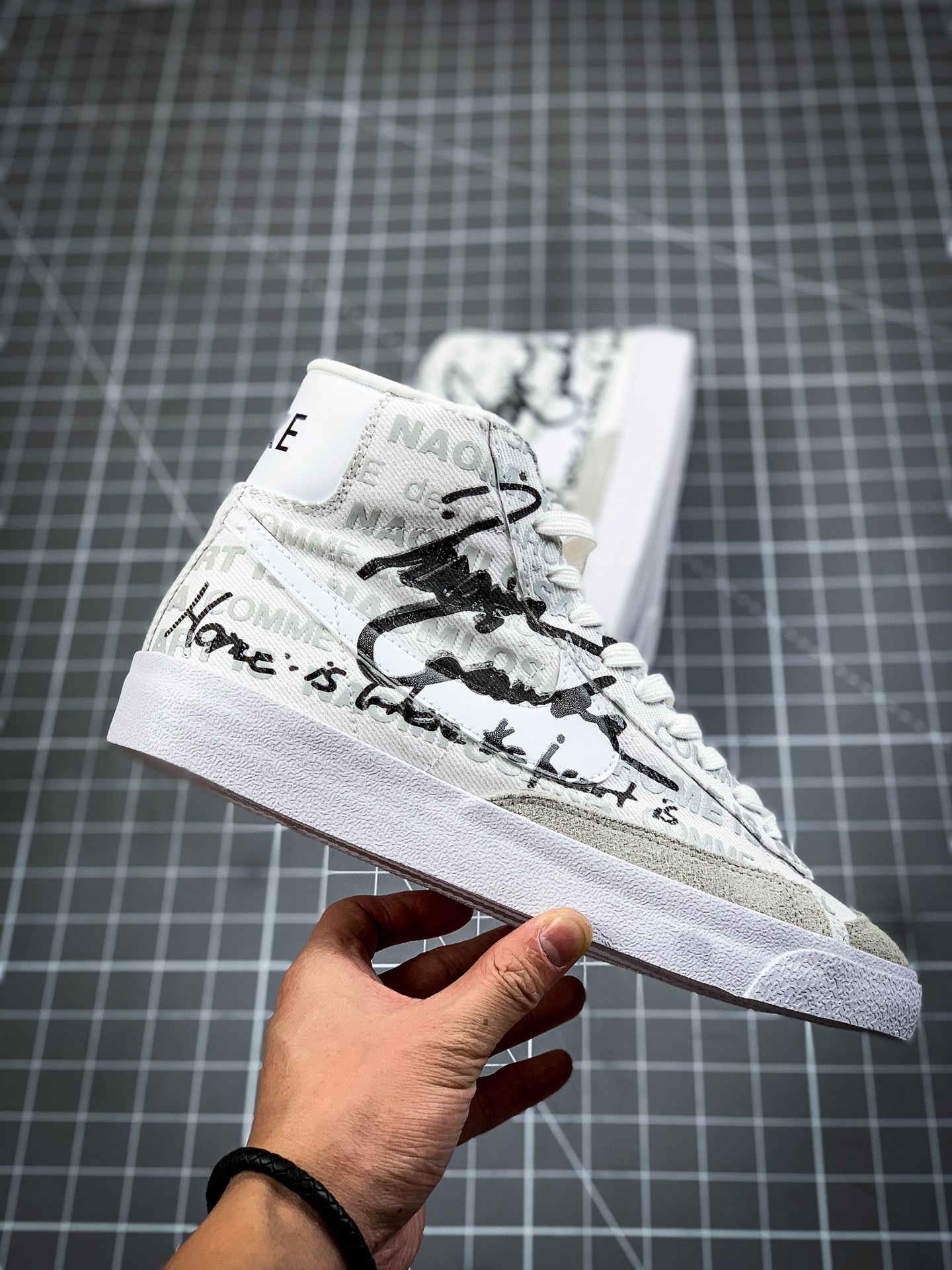 200 真硫化版本Comme des Garcons x Naomi Osaka x Nike Blazer Mid 三方联名DA5383-100