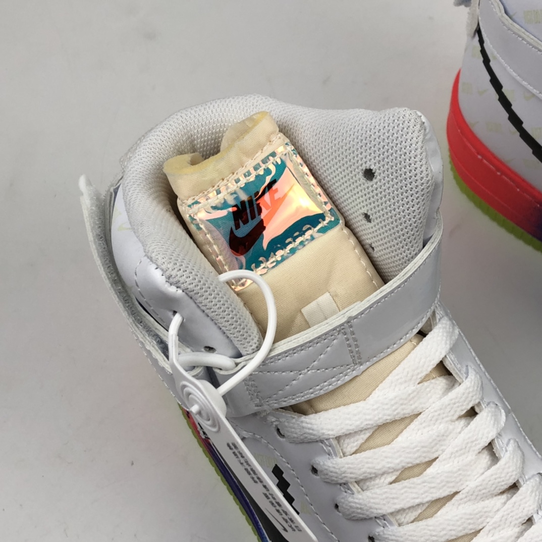 220 OFF White x NK Air Force 1'07 Vntg Suede Mix 联名款电玩雄英联盟皮肤夜光高休帮闲板鞋 DC2112-192