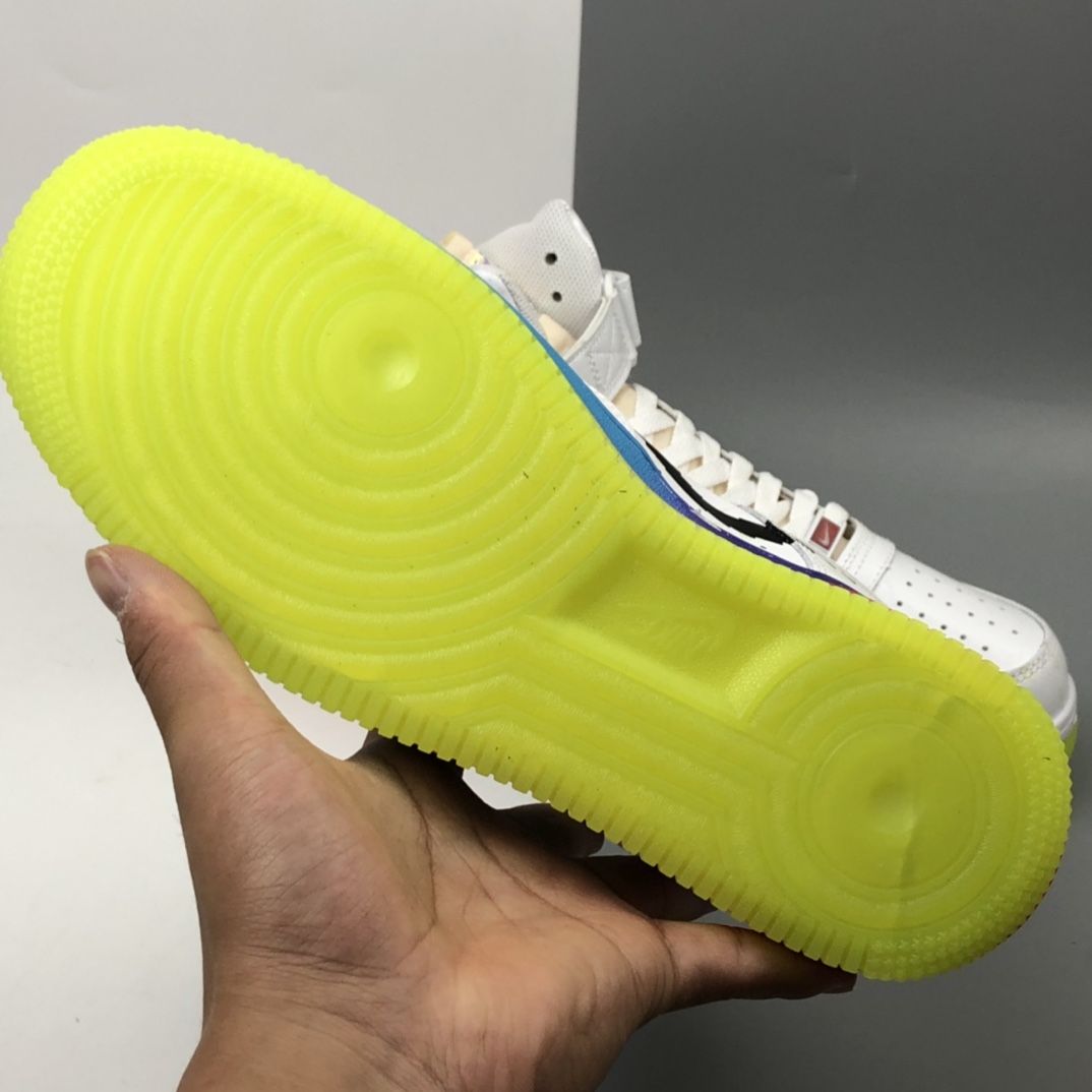 220 OFF White x NK Air Force 1'07 Vntg Suede Mix 联名款电玩雄英联盟皮肤夜光高休帮闲板鞋 DC2112-192