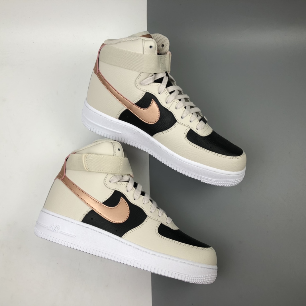 220 NK Air Force 1'07 Hihg 秋茶珍珠奶茶空军一号高帮休闲板鞋 DB5080-100