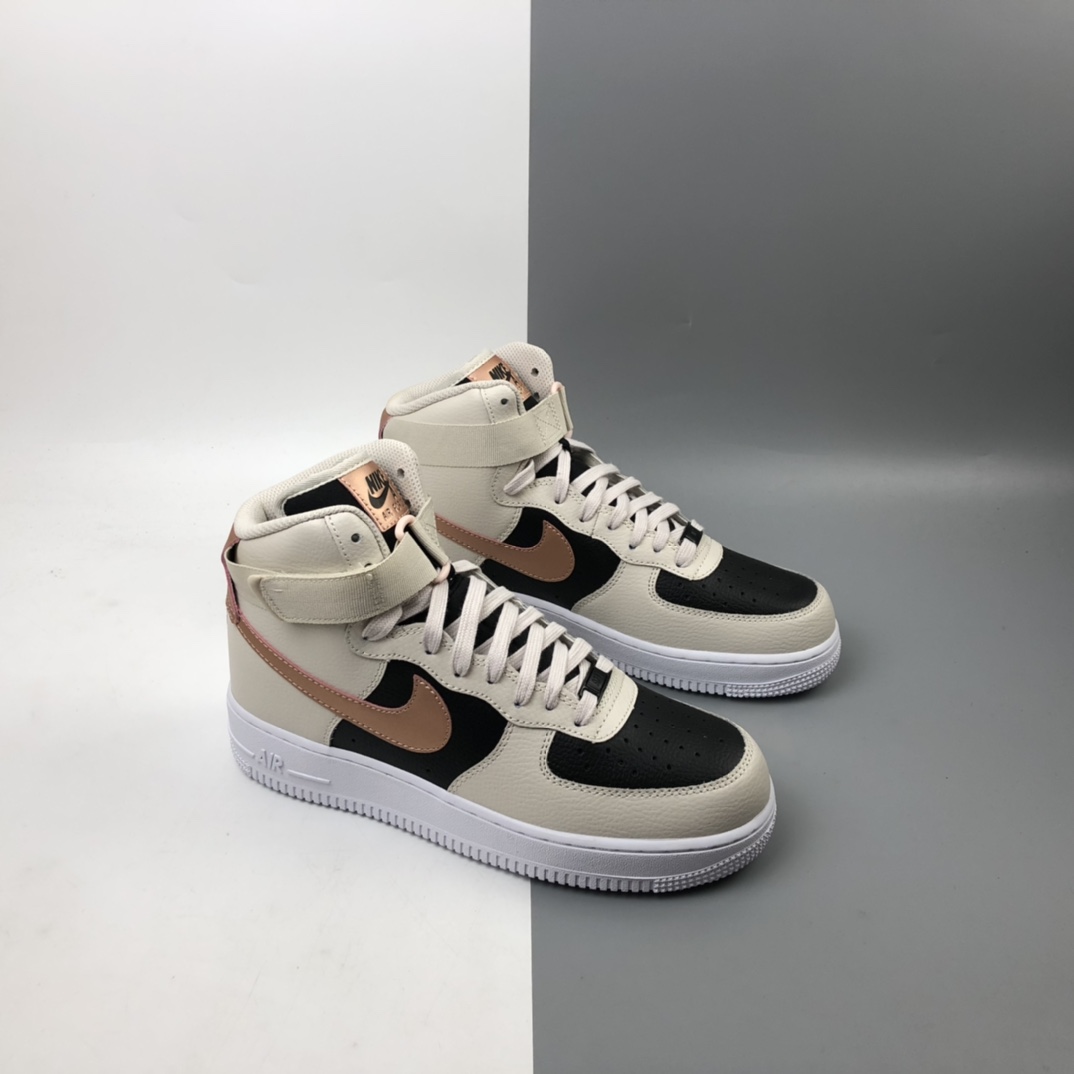 220 NK Air Force 1'07 Hihg 秋茶珍珠奶茶空军一号高帮休闲板鞋 DB5080-100