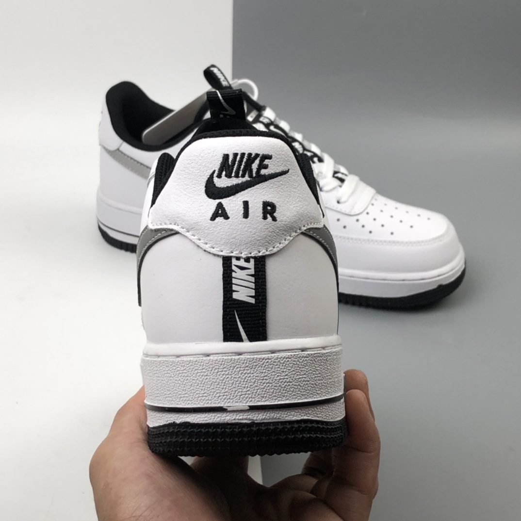 200 NK Air Force 1 LV8 KSA 空军一号黑色帆布刺绣3M反光休闲板鞋 CT4683-100