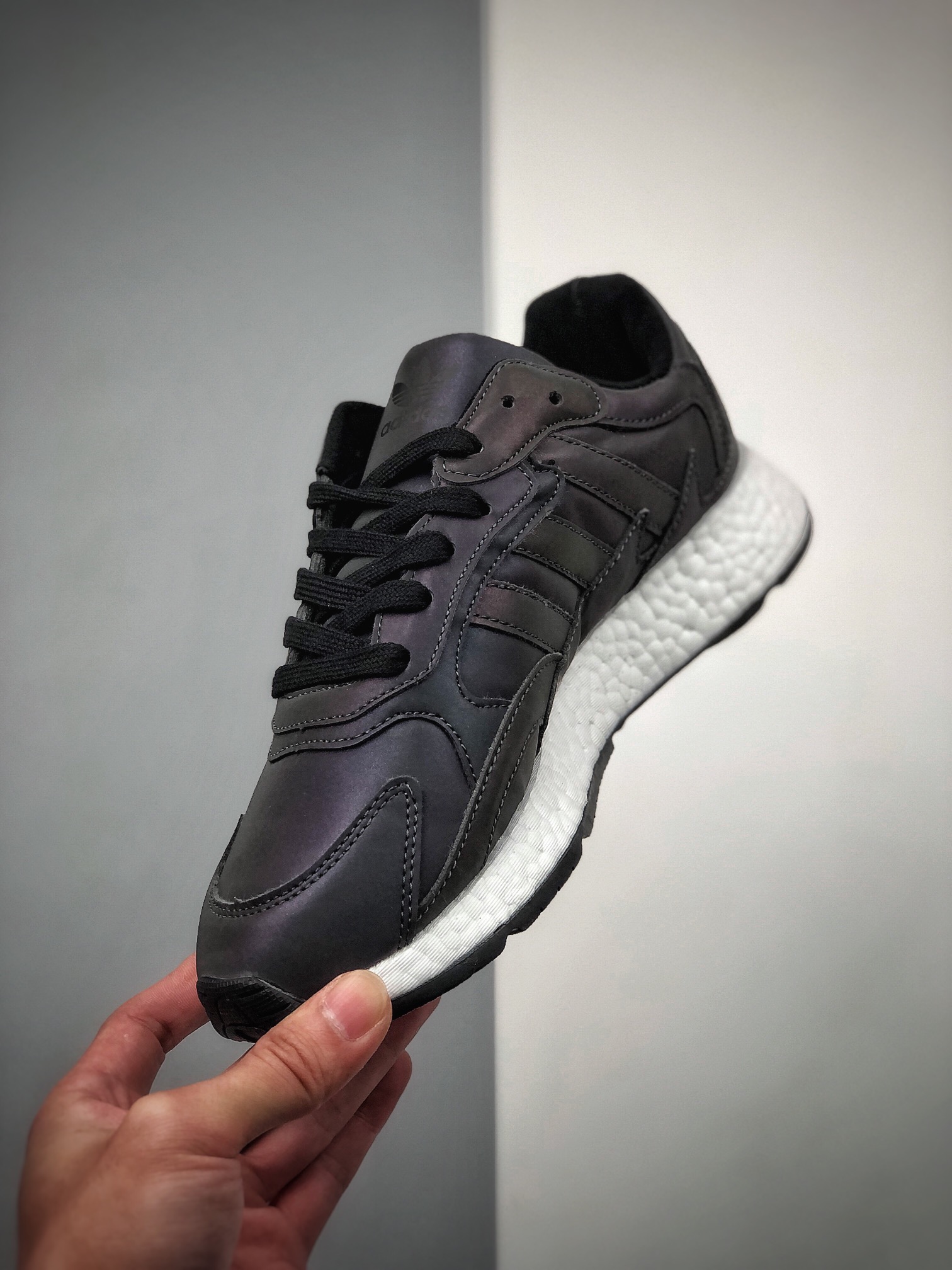 220  Adidas Trescrun BR EG0500 阿迪新款3M反光复古跑鞋