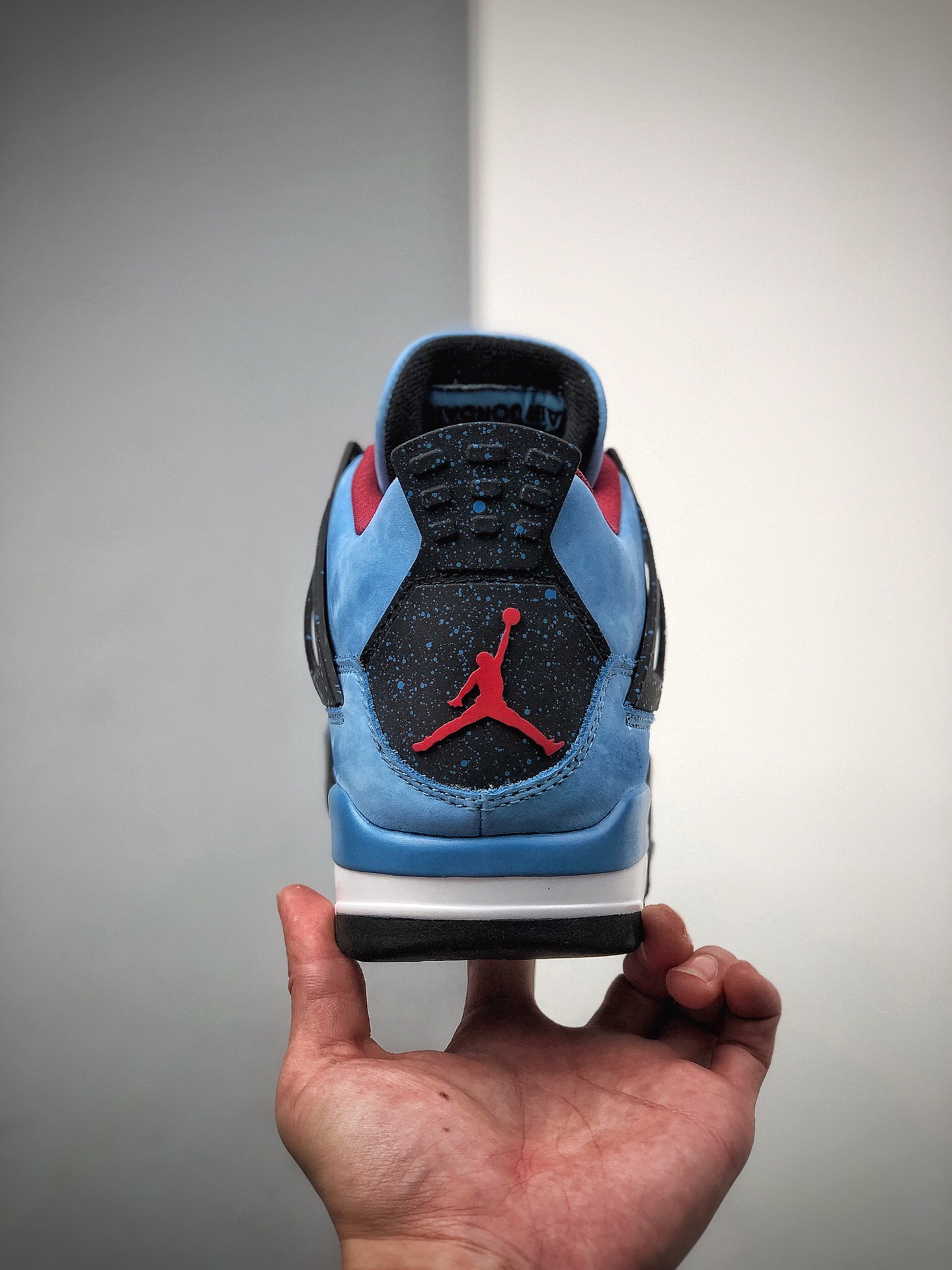 350  Travis Scott Cactus Jack x Air Jordan 4 乔4 AJ4联名款 麂皮蓝 308497-406