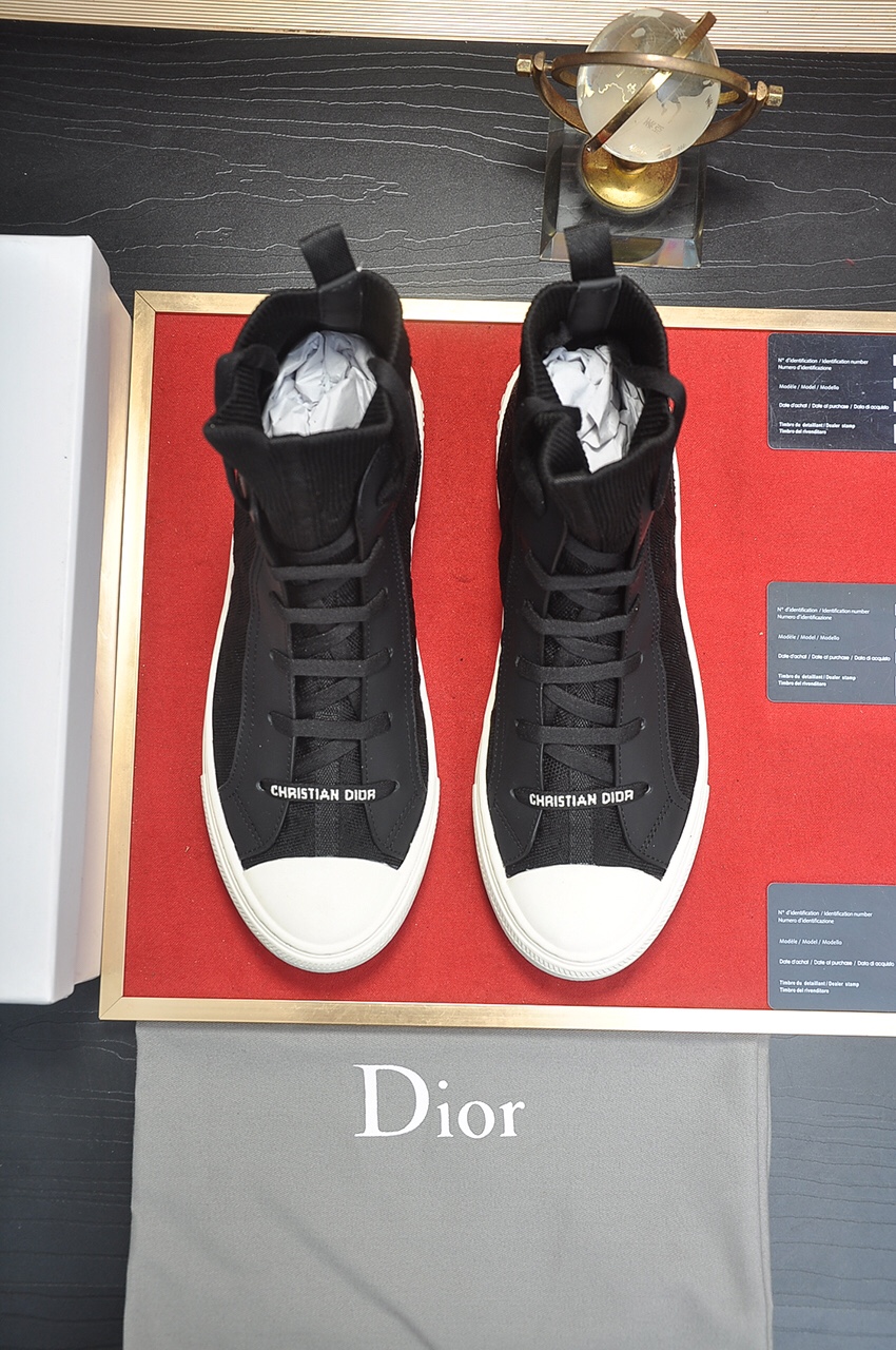 Dior Buy
 Casual Shoes White Embroidery Unisex Women Men Cotton Cowhide Rubber Sheepskin Casual