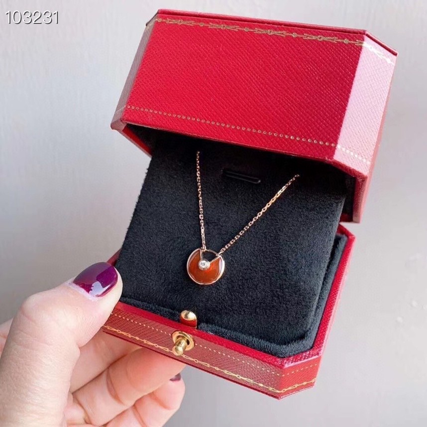 NO:102685,New Year Red Card Home Talisman, Cartier Necklace19860909新年红卡家护身符,卡地亚项链,cartier,necklace,Jewelry