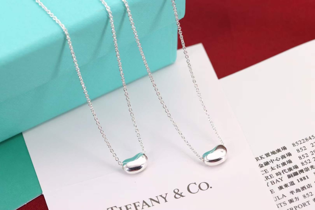 Tiffany & Co. Tiffany&Co.纯银豆豆 锁骨项链小号