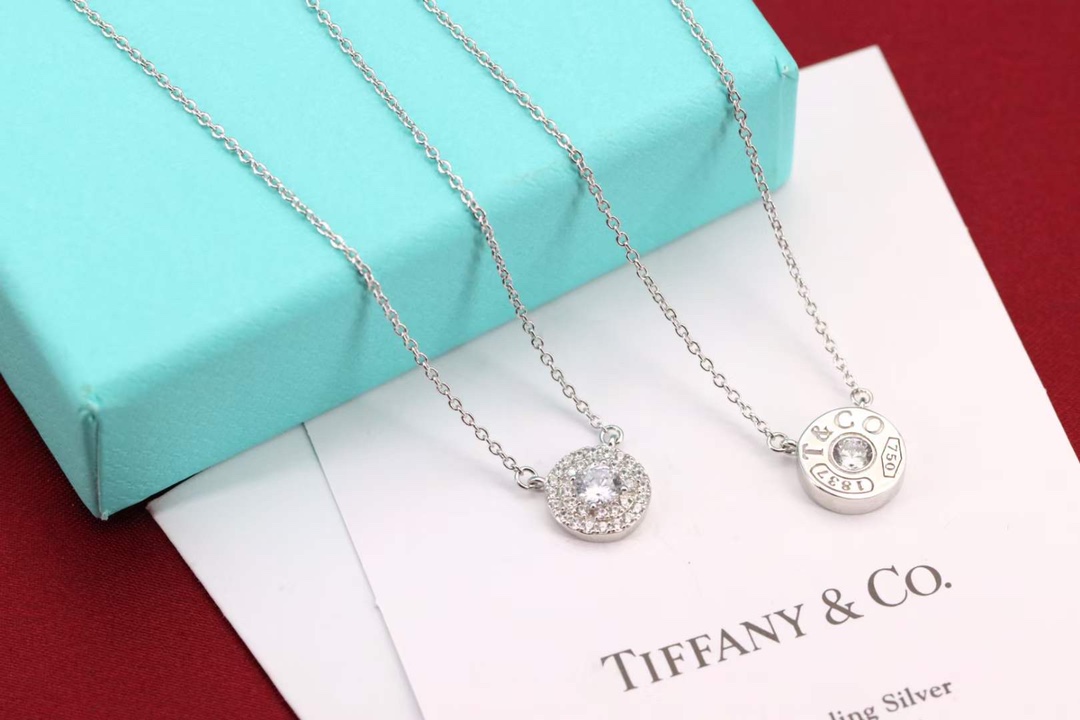 Tiffany & Co. 1⃣ Tiffany&Co. 1837单钻锁骨项链