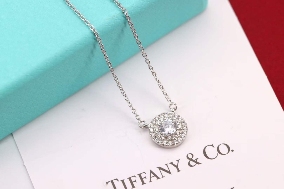 Tiffany & Co. 1⃣ Tiffany&Co. 1837单钻锁骨项链