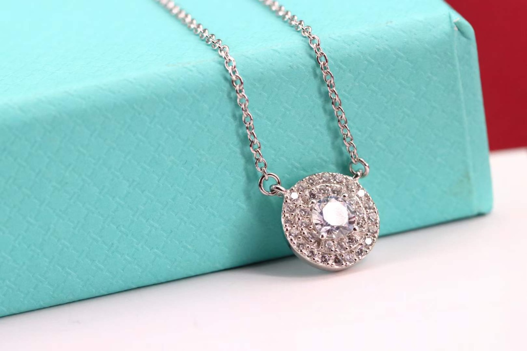 Tiffany & Co. 1⃣ Tiffany&Co. 1837单钻锁骨项链