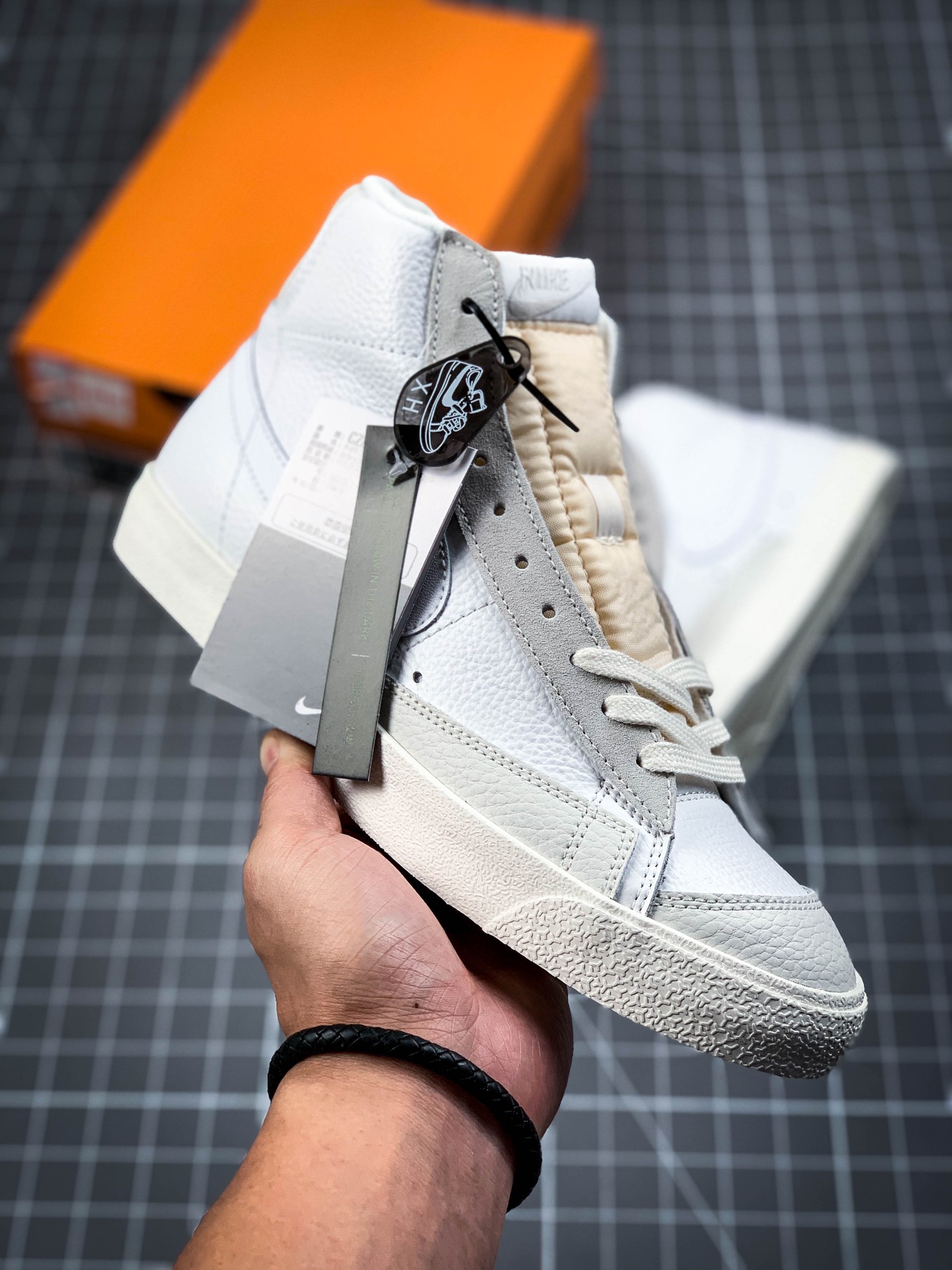 190 耐克开拓者高帮板鞋  Nike BLAZER MID’77 SS 2020秋季新款运动鞋高帮板鞋 CW7583-100