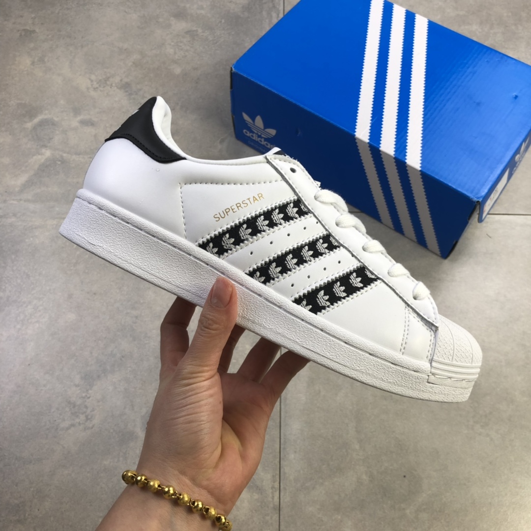 120 公司级 阿迪达斯Adidas Superstar 贝壳头经典百搭小白鞋FZ1967
