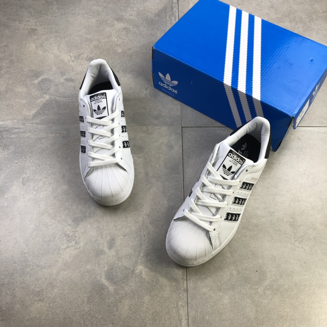 120 公司级 阿迪达斯Adidas Superstar 贝壳头经典百搭小白鞋FZ1967