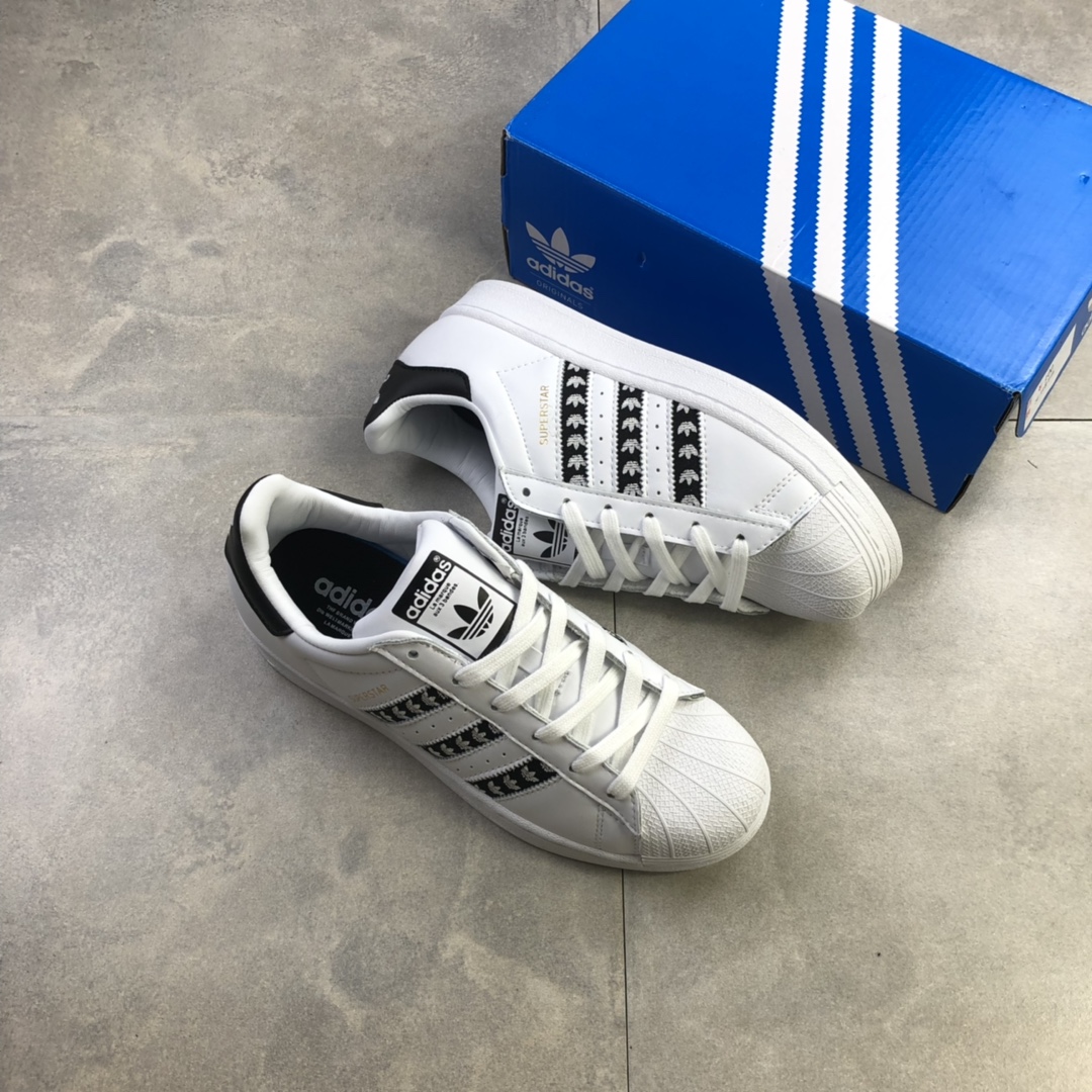 120 公司级 阿迪达斯Adidas Superstar 贝壳头经典百搭小白鞋FZ1967