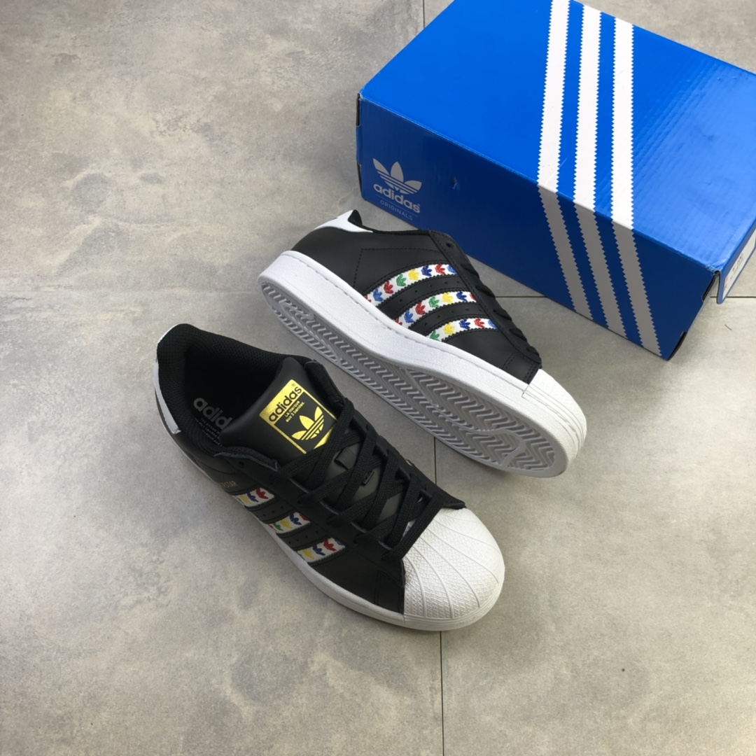 120 公司级 阿迪达斯Adidas Superstar 贝壳头经典百搭小白鞋