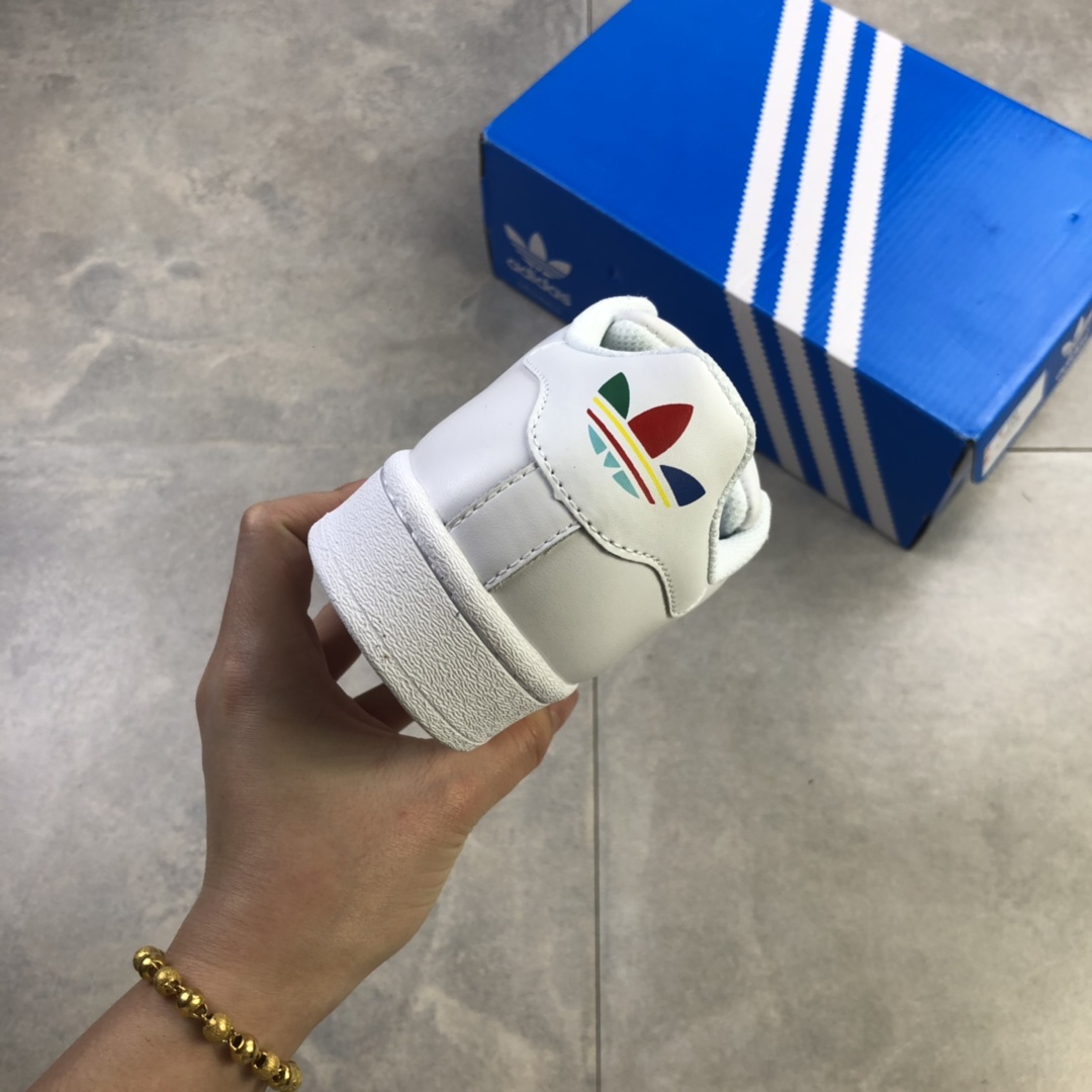 120 公司级 阿迪达斯Adidas Superstar 贝壳头经典百搭小白鞋 FZ0059