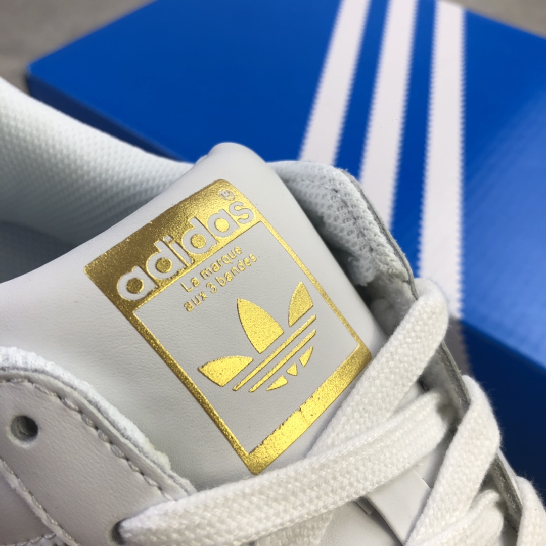 120 公司级 阿迪达斯Adidas Superstar 贝壳头经典百搭小白鞋 FZ0059
