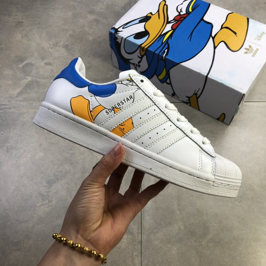 120 公司级 阿迪达斯Adidas Superstar 贝壳头经典百搭小白鞋 FW2902