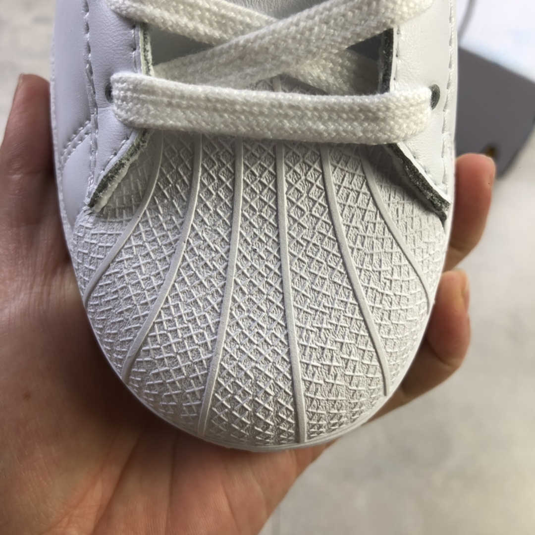 120 公司级 阿迪达斯Adidas Superstar 贝壳头经典百搭小白鞋 FW2902