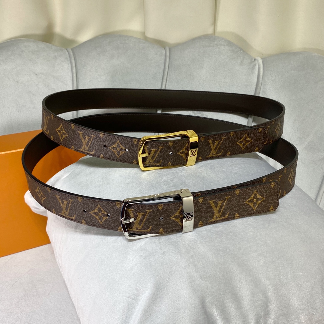 Louis Vuitton Sale
 Belts Men Calfskin Canvas Cowhide