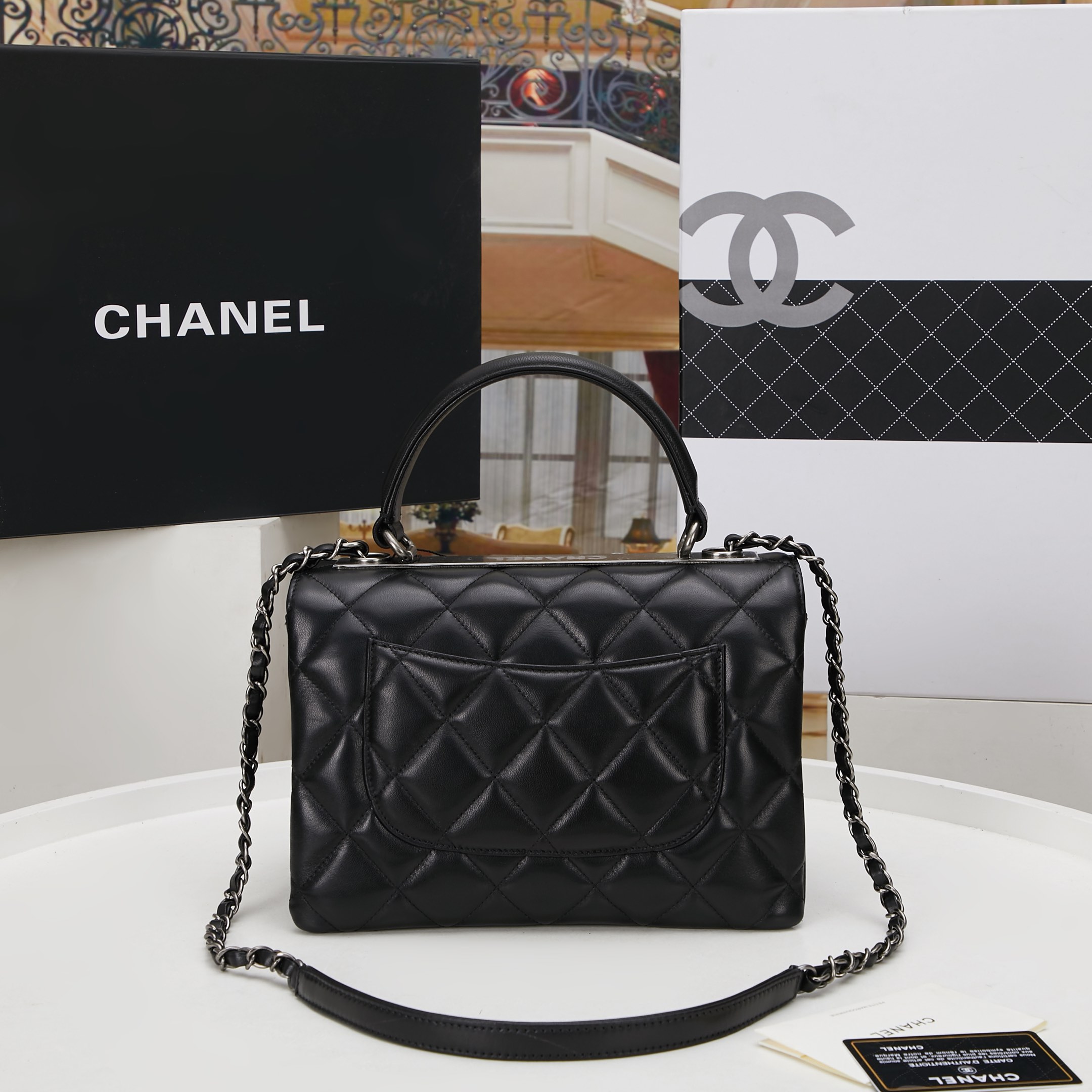 香奈儿 Chanel 秋冬最新五金原单品质刘诗诗同款 采用进口绵羊皮多隔层 顶尖的制