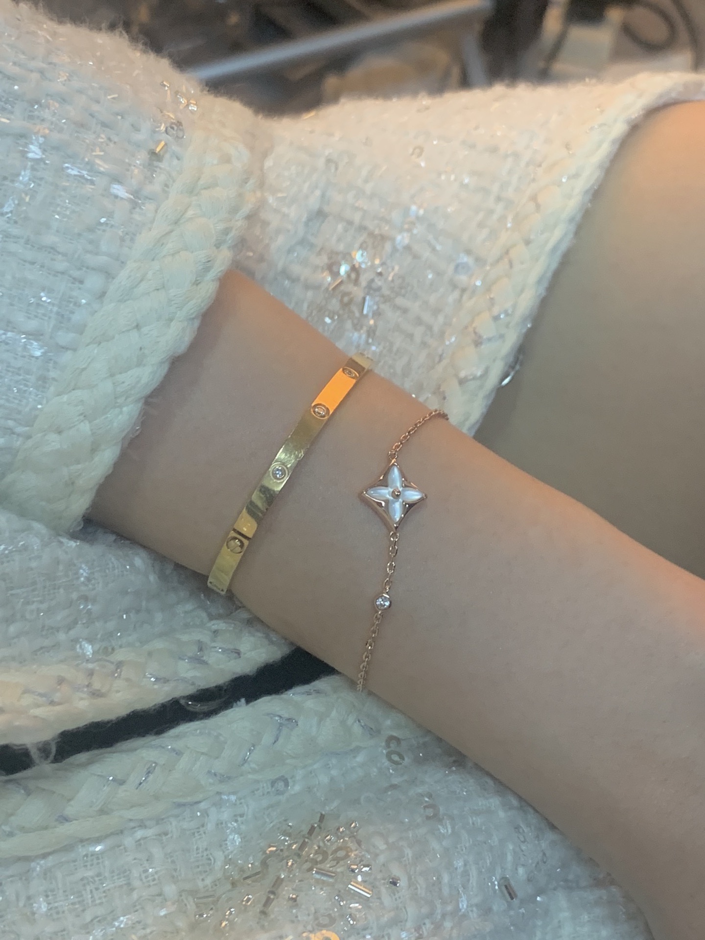 Louis Vuitton Diamond Monogram Flower Bracelet - Comprehensive 6