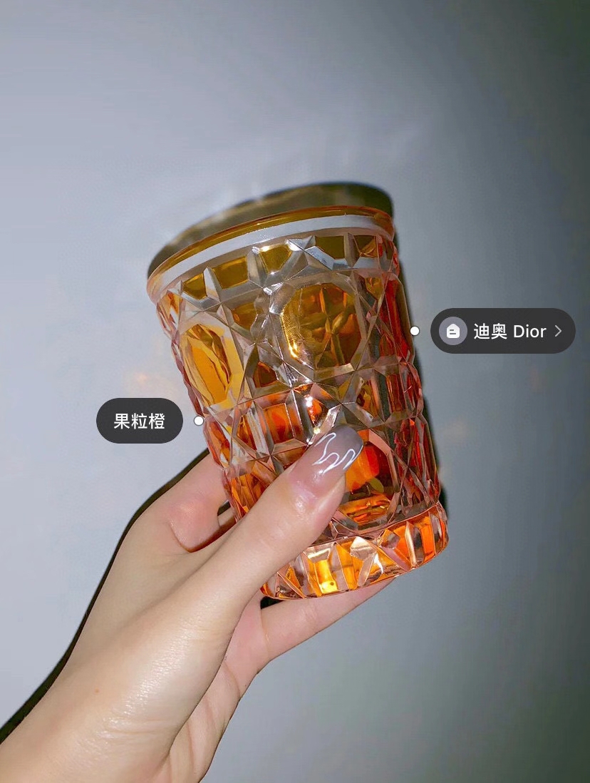 Dior水晶杯 杯控速来 家具系列全网 让生活更有仪式感 2000➕入手 手工雕刻棱纹 简直不要太美 喝水 喝咖啡 喝酒 6