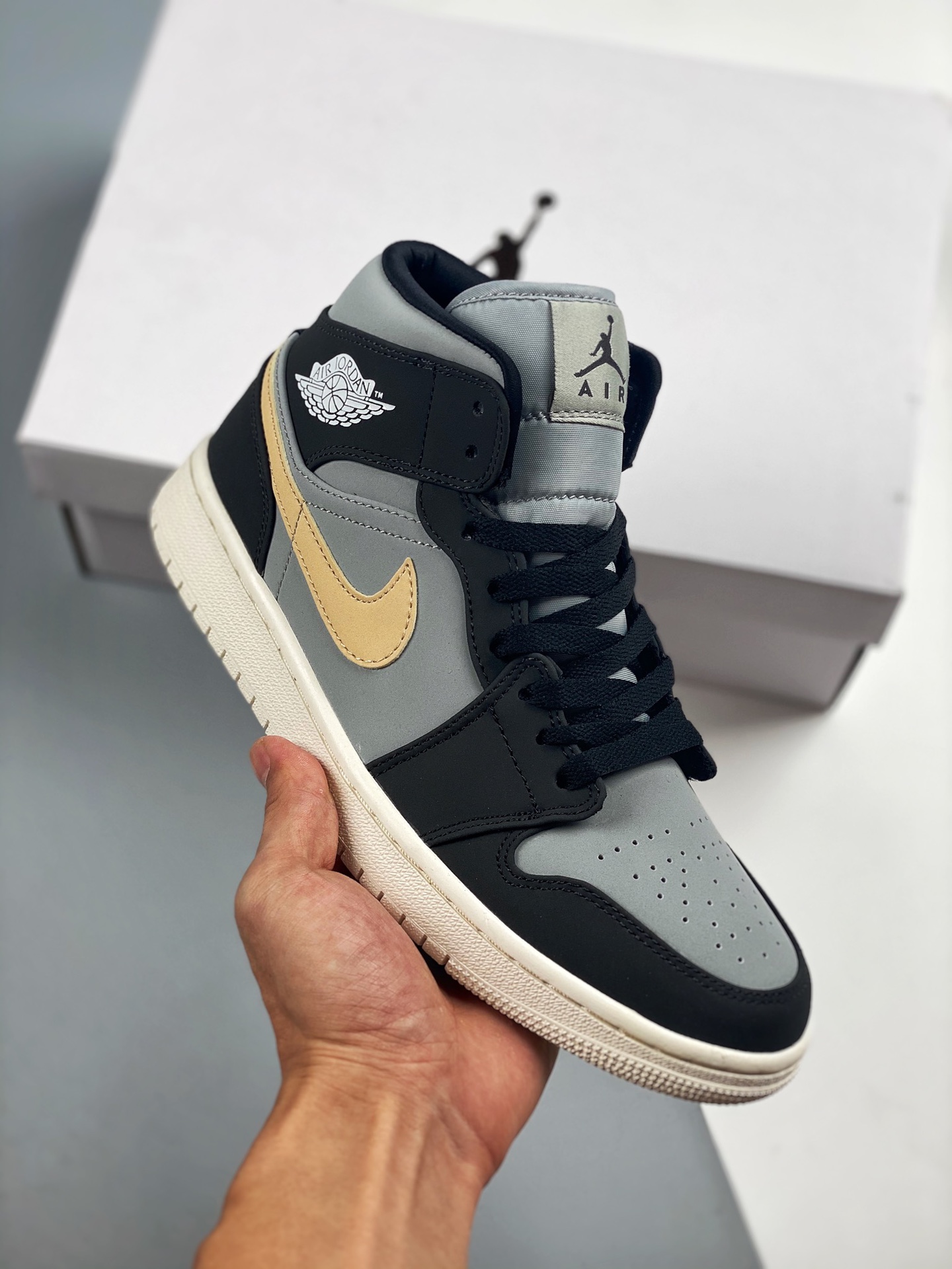 Air Jordan 1 Mid Volcanic Ash Tmall foreign trade customer order Highest craftsmanship on the market Mid-top …