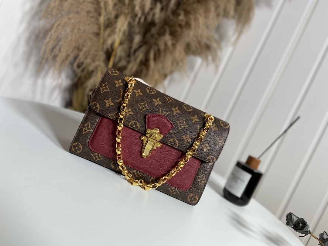 Louis Vuitton Crossbody & Shoulder Bags Purple Red Monogram Canvas Calfskin Cowhide M41731