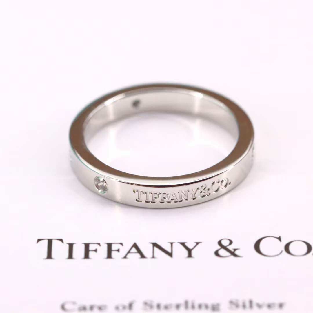 Tiffany & Co. Tiffany&Co.蒂芙尼三钻 情侣对戒 纯银