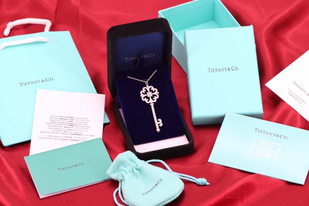 Tiffany & Co. Tiffany&Co. key 樱花钥匙毛衣项链