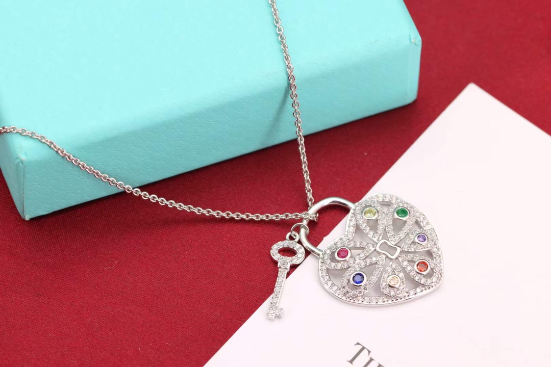 Tiffany & Co. Tiffany&Co. key 心锁钥匙毛衣项链