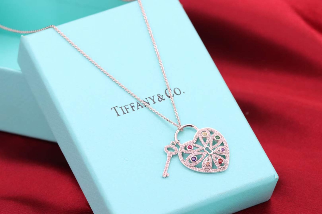 Tiffany & Co. Tiffany&Co. key 心锁钥匙毛衣项链