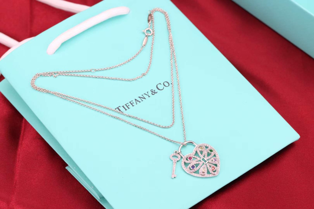 Tiffany & Co. Tiffany&Co. key 心锁钥匙毛衣项链