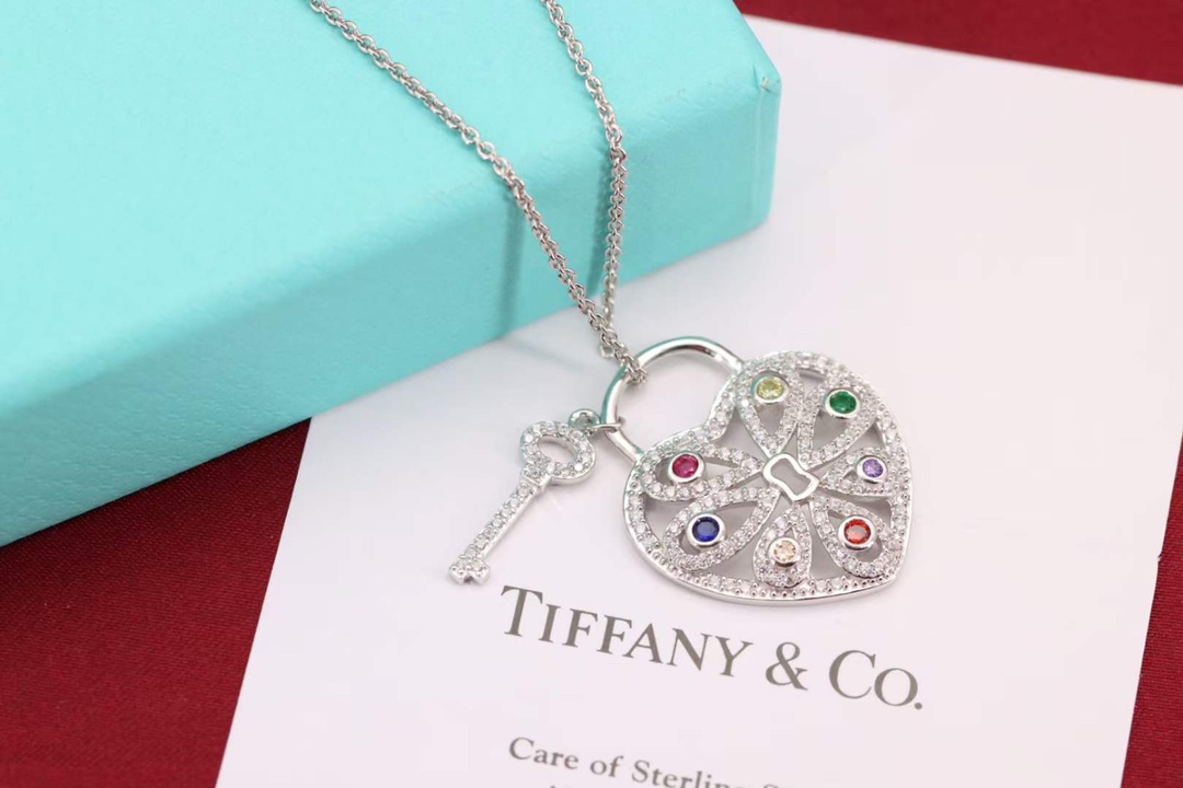 Tiffany & Co. Tiffany&Co. key 心锁钥匙毛衣项链