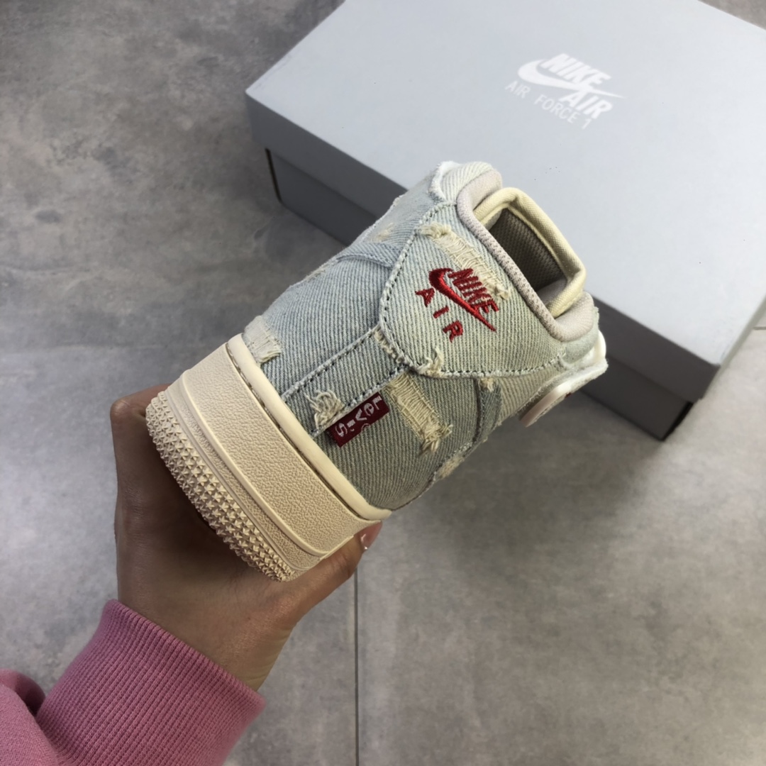 240  Levi's x Air Force 1 MID丹宁做旧丹宁牛仔空军 651122-215