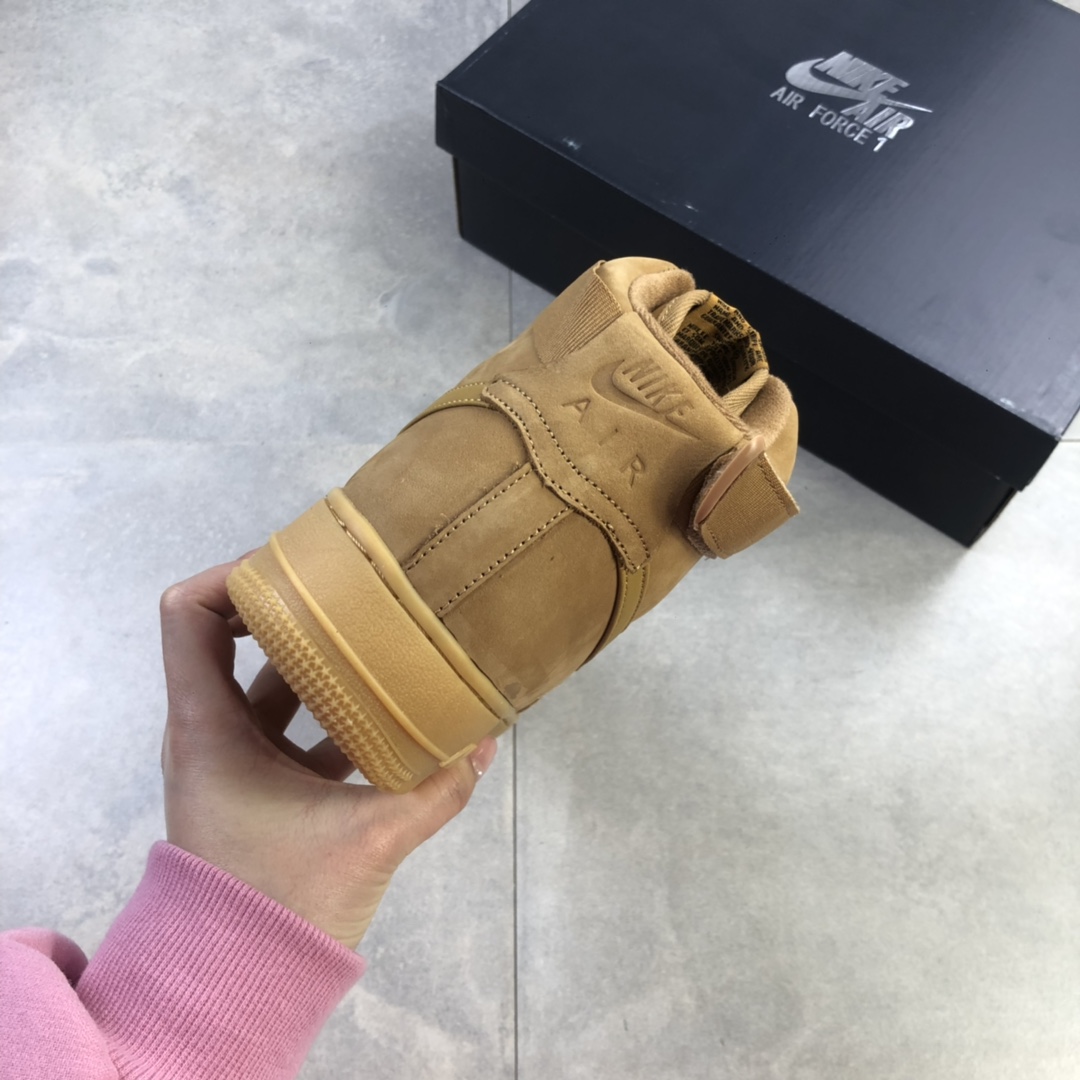 280 新版小麦高帮 男女出齐 NK Air Force 1 High '07 LV8”Wheat / Flax”空军小麦CJ9178-200