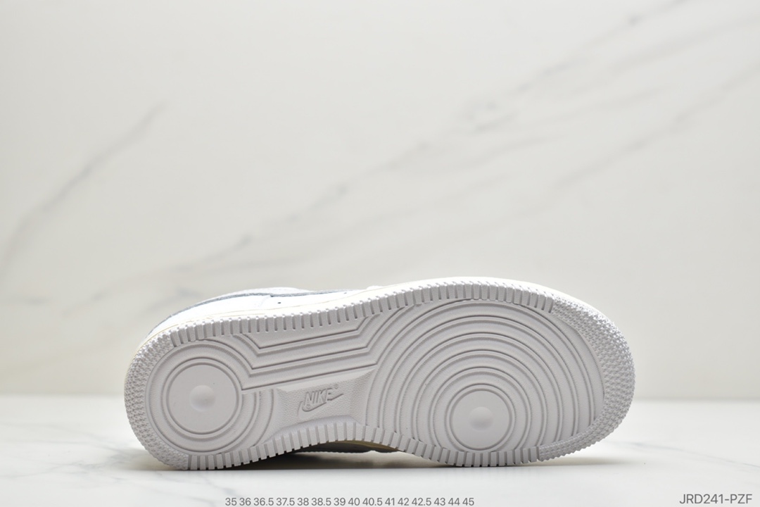 210 公司级耐克Nike Air Force 1 '07 Premium ”Toll Free”白灰 CJ1631- 100