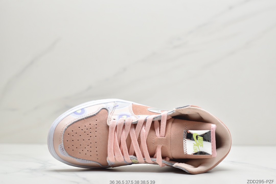 230 公司级Air Jordan 1 Mid白银紫 奶牛中帮 AJ1 乔丹1代 CW6008-600