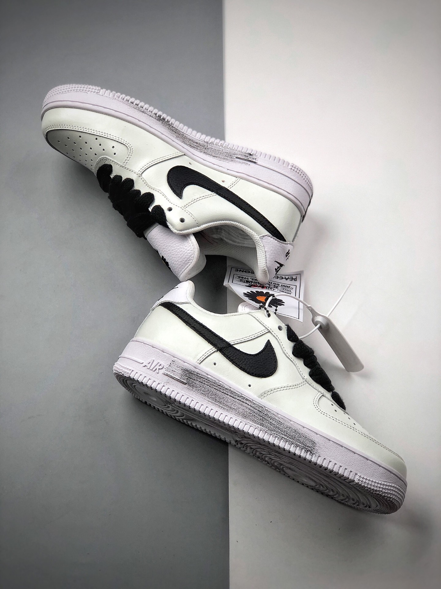 240 PEACEMINUSONE x Nike Air Force 1 '07 Low ”白黑”空军低帮经典百搭休闲运动板鞋DD3223-100