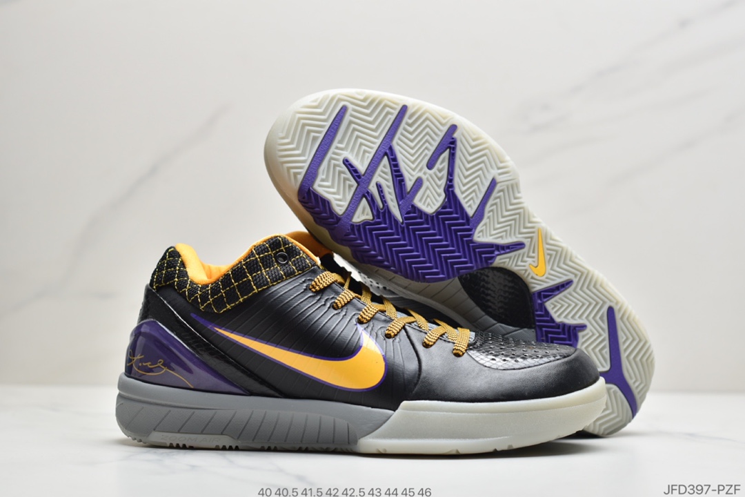 170 真标耐克 Nike Zoom Kobe 4科比4代实战篮球战靴AV6339-100