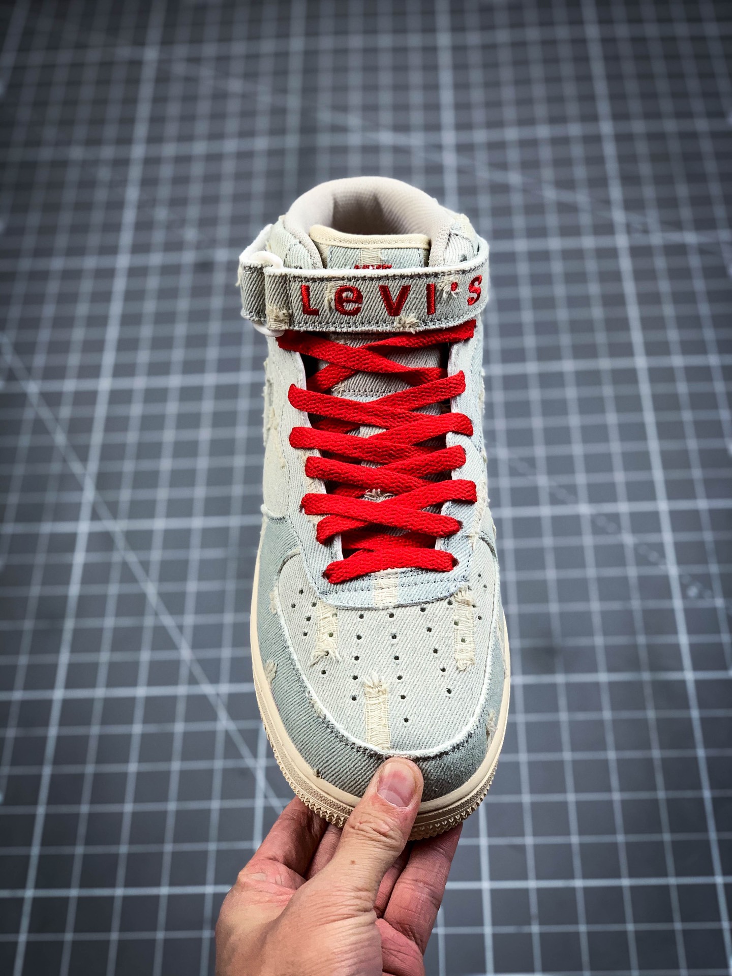 240 Levi's x Air Force 1 MID丹宁做旧 丹宁牛仔空军 李维斯限定联名款 651122-215