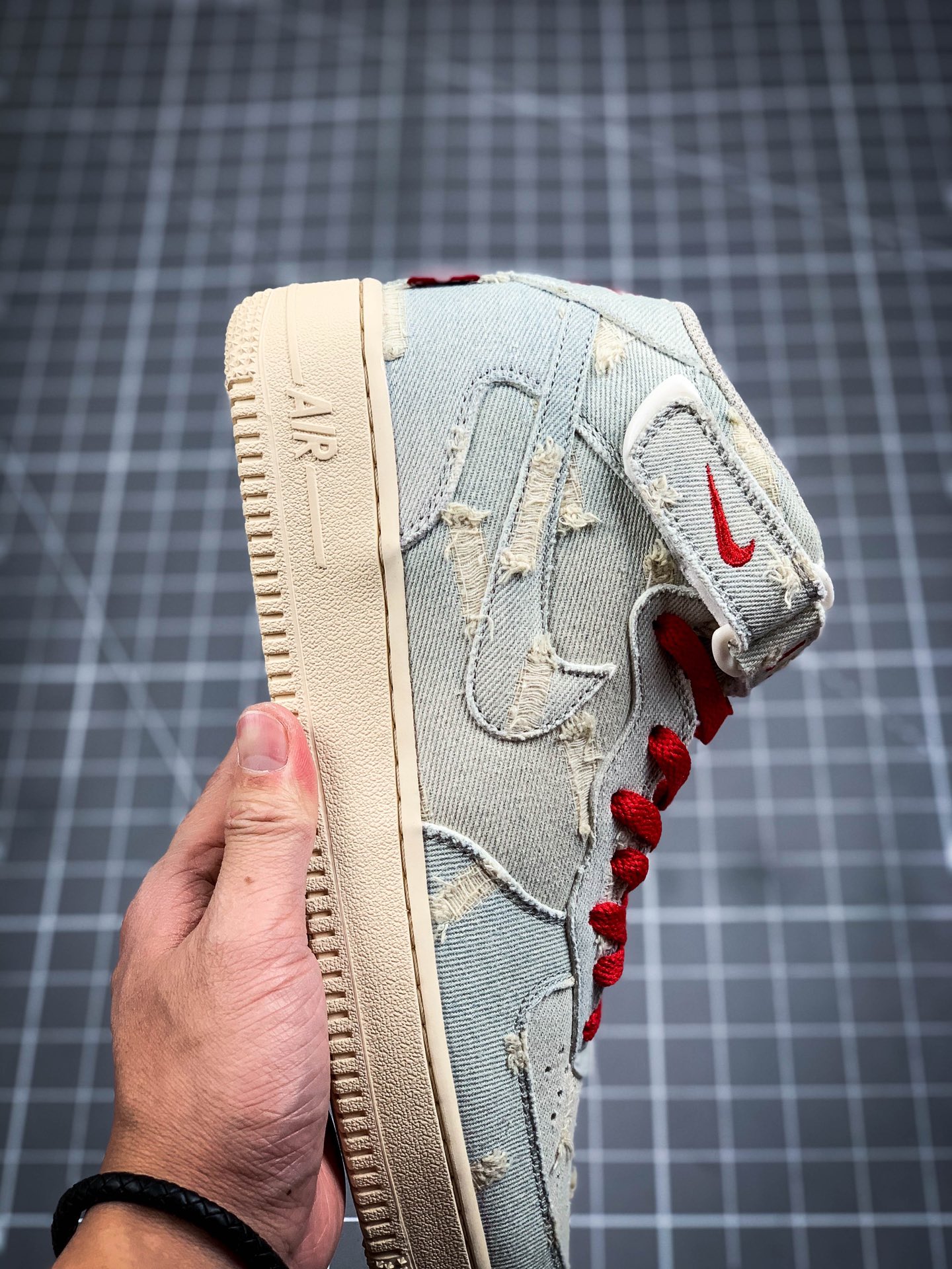 240 Levi's x Air Force 1 MID丹宁做旧 丹宁牛仔空军 李维斯限定联名款 651122-215