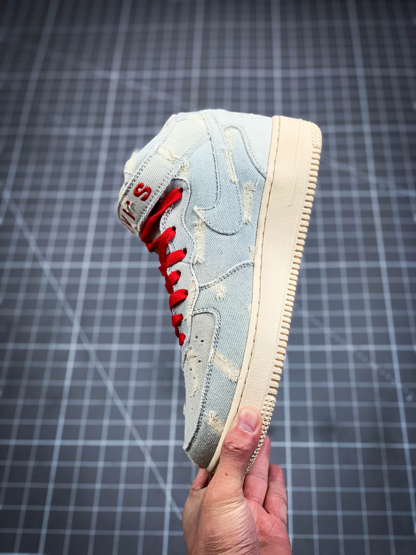 240 Levi's x Air Force 1 MID丹宁做旧 丹宁牛仔空军 李维斯限定联名款 651122-215