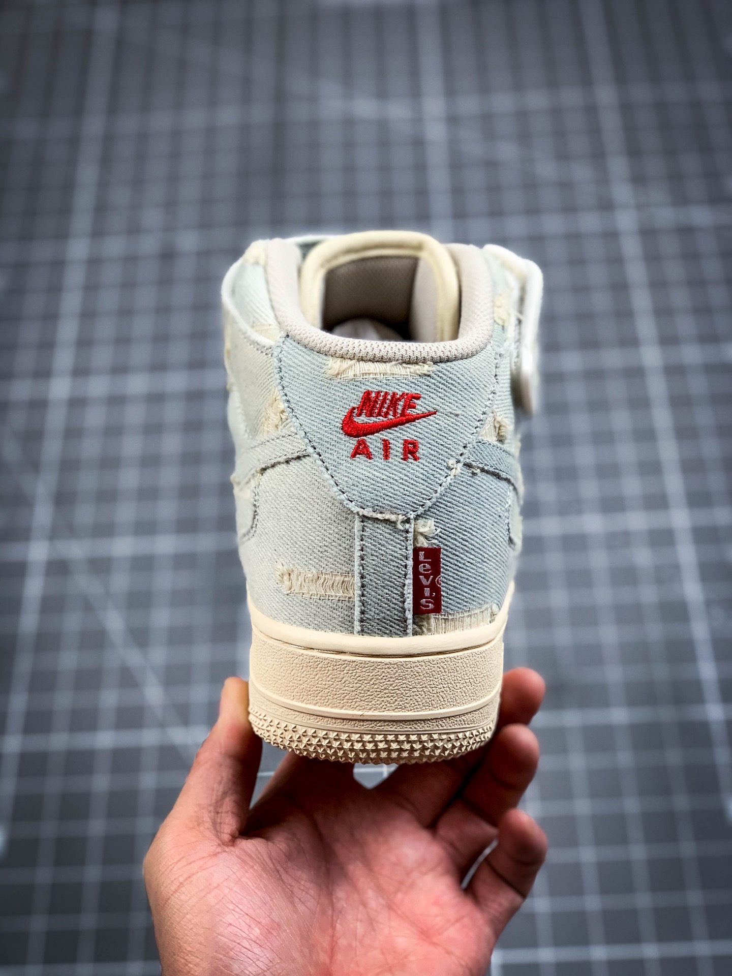 240 Levi's x Air Force 1 MID丹宁做旧 丹宁牛仔空军 李维斯限定联名款 651122-215