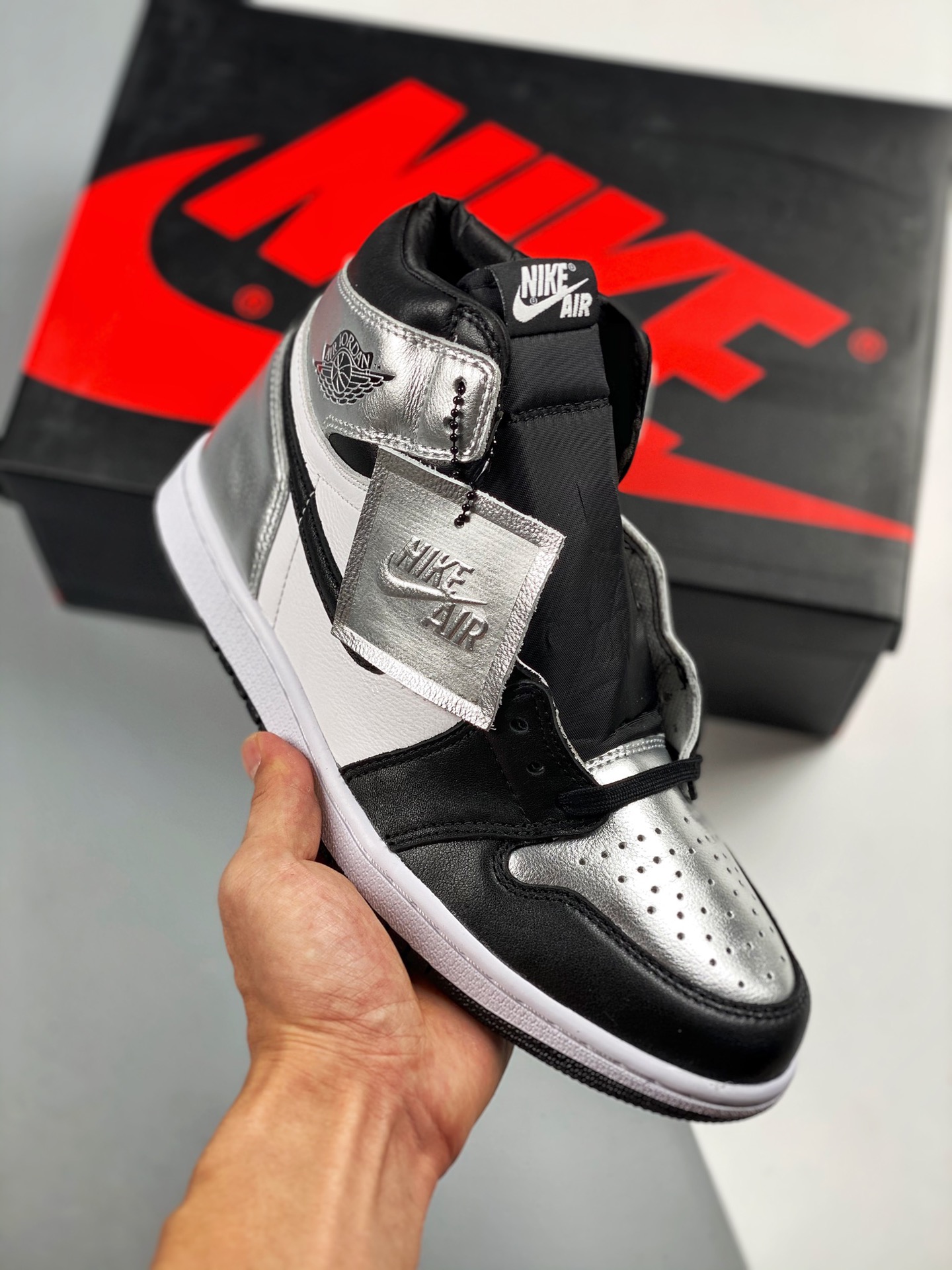 Producido en Dongguan con suela original, el rey de la relación calidad-precio 💯 Air Jordan 1 High OG "Metallic Silver…
