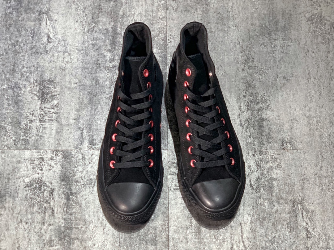 150 Converse All Star 匡威麂皮黑粉高帮