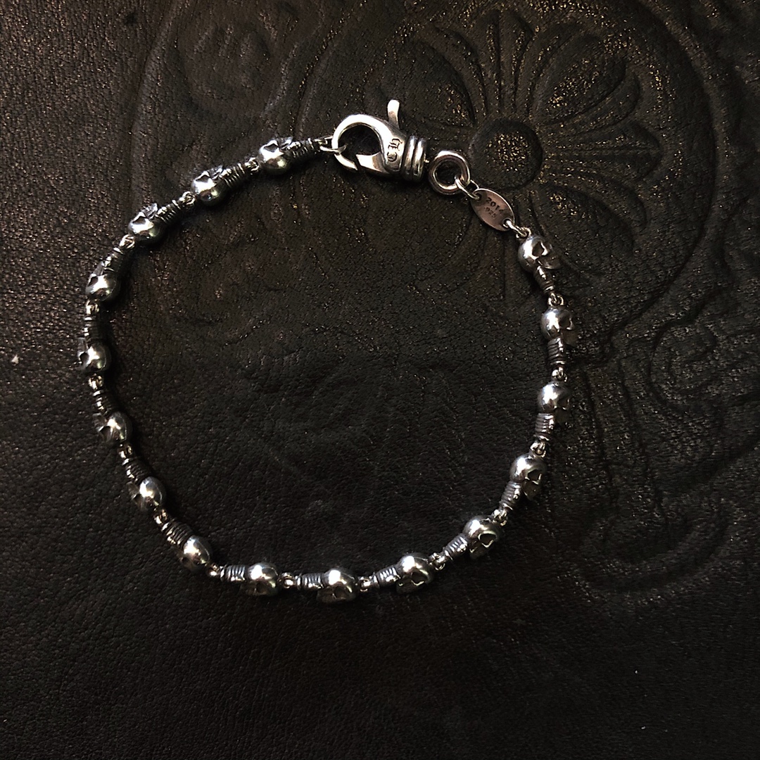 Chrome Hearts 新品上架𝐂𝐡𝐫𝐨𝐦𝐞 𝐡𝐞𝐚𝐫𝐭𝐬 克罗心Foti骷髅士兵手链