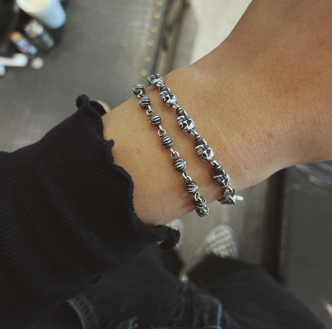 Chrome Hearts 新品上架𝐂𝐡𝐫𝐨𝐦𝐞 𝐡𝐞𝐚𝐫𝐭𝐬 克罗心Foti骷髅士兵手链