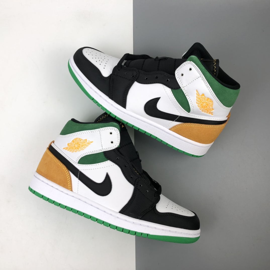 240 Air Jordan 1 Mid AJ1 乔1 中帮百搭休闲运动板鞋 852542-101